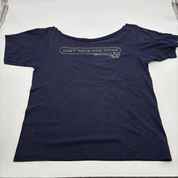 Dallas Cowboys Tops - Dallas Cowboys Womens DIY Off The Shoulder Tee Super Bowl Rings Boxy Fit M/L